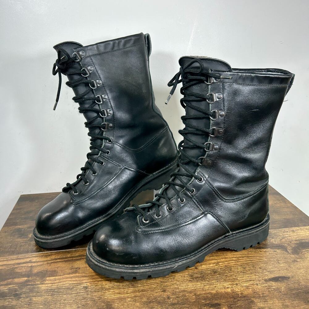 Danner Fort Lewis 600G Insulated GTX Safety Toe Black Leather Boots Mens 9.5 D